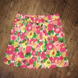 Tulle pink floral vintage inspired M skirt